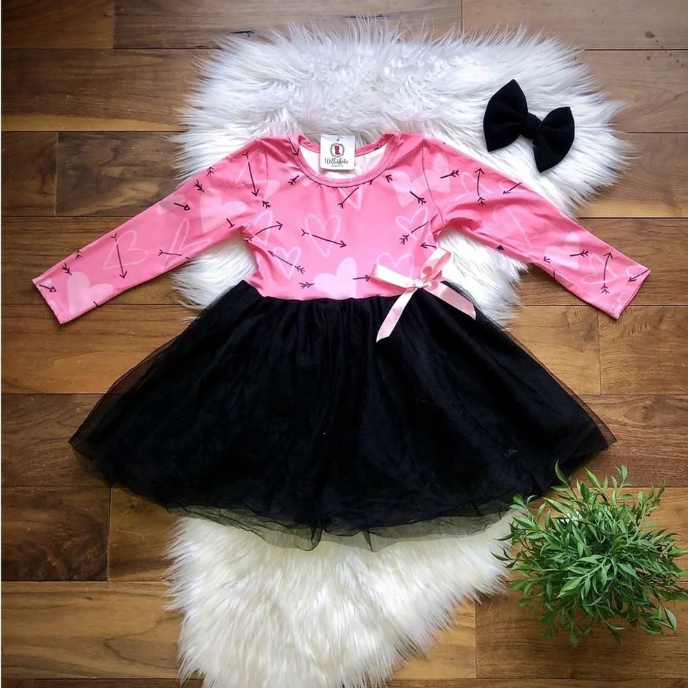Wellington Designs Girls Heart Tulle Dress, Sz 6/12 NWT - Picture 1 of 8